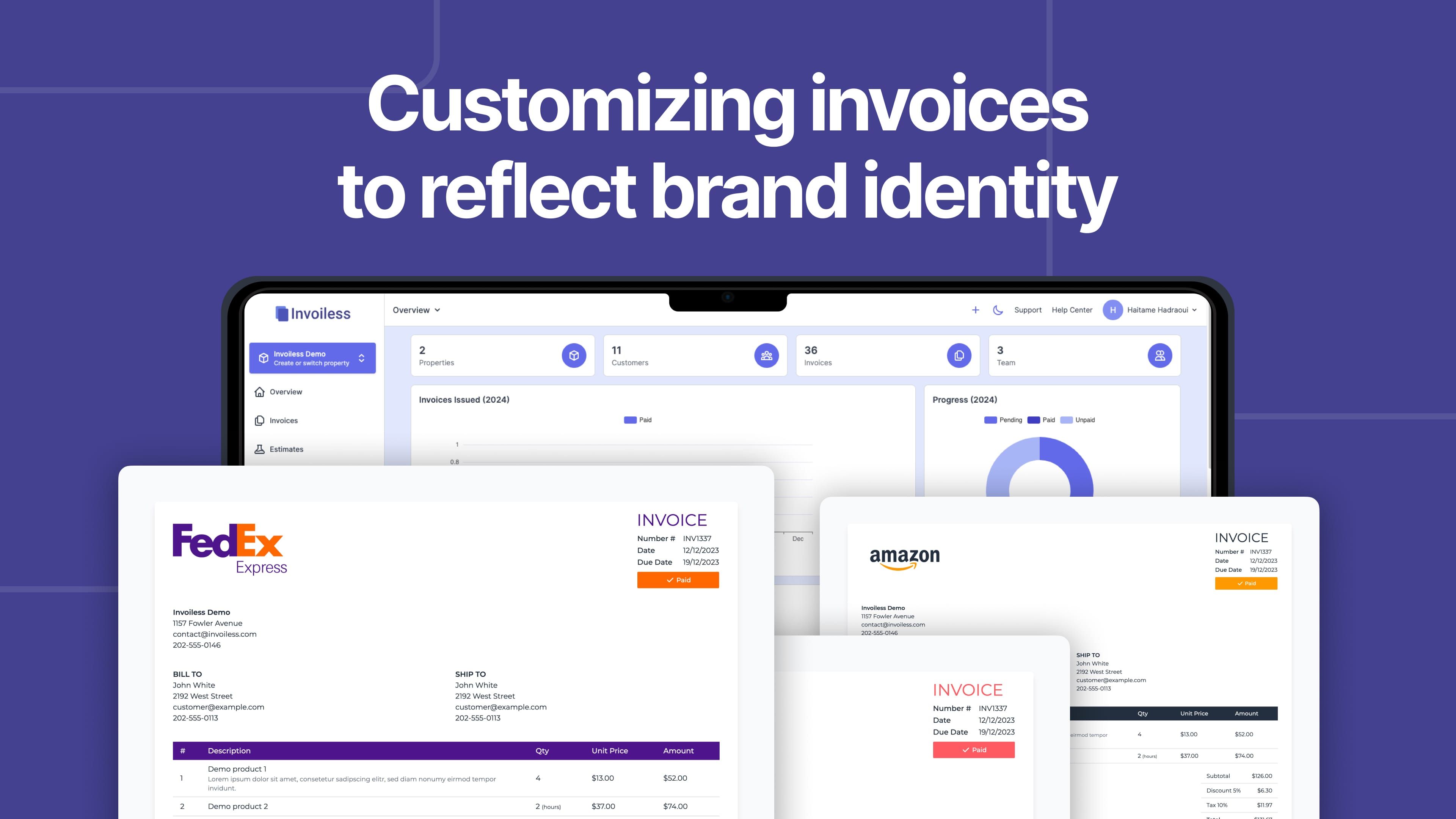 How to Customize Invoices to Reflect Brand Identity